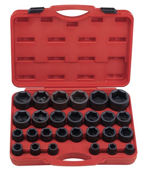 3 4 socket set pittsburgh metal box|3 4 impact socket set.